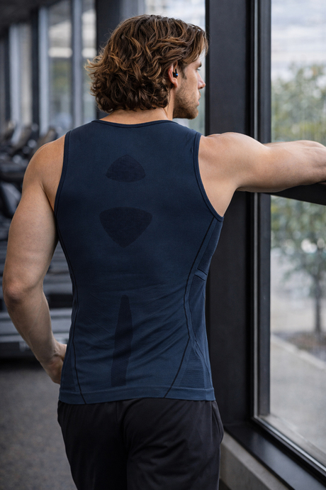 MioFit Erkek Breathable Mesh Dikişsiz Spor Atlet