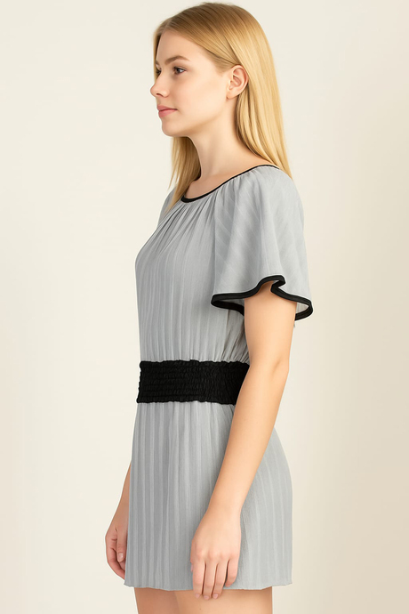 DoReMi Şifon Tül Kısa Elbise