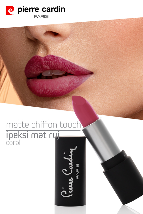 Pierre Cardin Matte Chiffon Touch Lipstick - Coral -179