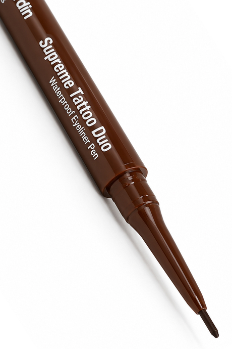 Pierre Cardin Supreme Tattoo Duo Waterproof Eyeliner Pen – Brown-01 - Suya Dayanıklı Çift Uçlu Eyeliner