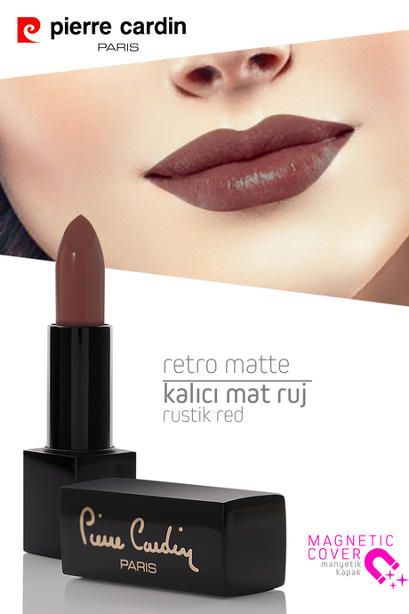 Pierre Cardin Retro Matte Lipstick -Rustic Red -147