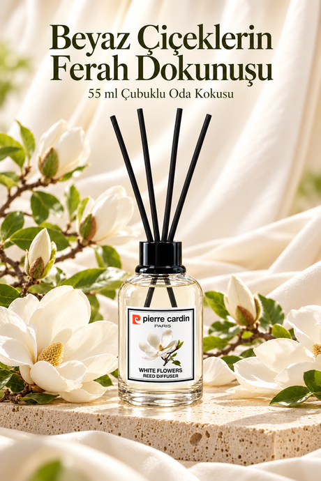 Pierre Cardin Reed Diffuser 55 ml - White Flower - Oda Kokusu