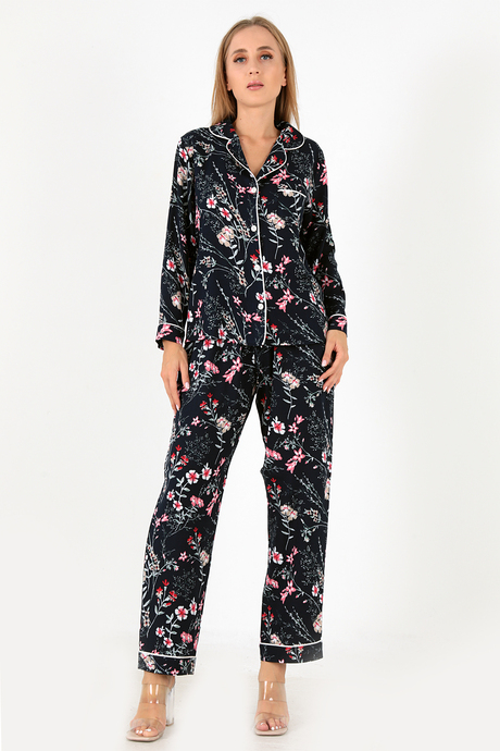 DoReMi Flower Garden Uzun Kollu Kadın Pijama Takım