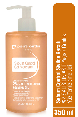Pierre Cardin Sebum Control Sivilce Karşıtı %2 SALİSİLİK ASİT Yağsız Günlük Yüz Temizleme Jeli 350 ml Pierre Cardin Sebum Control Sivilce Karşıtı %2 SALİSİLİK ASİT Yağsız Günlük Yüz Temizleme Jeli 350 ml