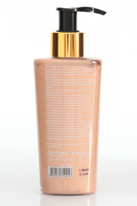 Pierre Cardin Body Shimmer With Golden Glitter-Altın Işıltılı Vücut Parlatıcısı-125 ml
